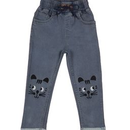 A-Okay Kids Jogger Fit Clean Look Embroidered Jeans-image-91