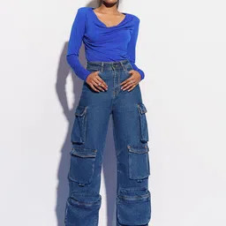 FREAKINS Women Blue Clean Look Straight Fit High-Rise Jeans-picture-33