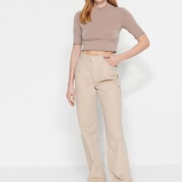 Trendyol Women Mid Rise Pure Cotton Jeans-image-100