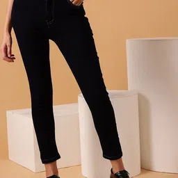 street 9 basics STREET 9 Women Narrow Slim Fit Clean Look Stretchable Cropped Jeans-picture-40