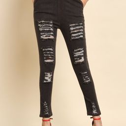 BAESD Women Slim Fit Highly Distressed Cotton Jeans-image-71