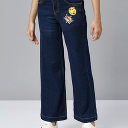 YK Girls Flared Clean Look Stretchable Jeans-image-6