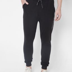 Pepe Jeans Men Black Printed Cotton Slim-Fit Jogger-picture-21