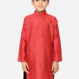 TABARD Boys Red Cotton Kurta-picture-16