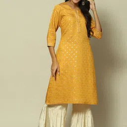 Rangriti Ethnic Motif Printed Straight Kurta-50
