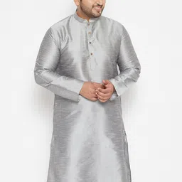VASTRAMAY Men Grey Kurta-picture-34