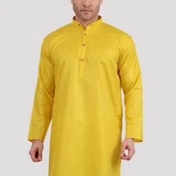 Maharaja Ethnic Motifs Printed Mandarin Collar Kurta-image-13