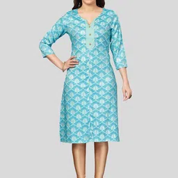 Saree Swarg Ethnic Motifs Printed Gotta Patti Kurta-image-37