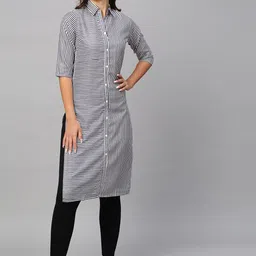 Sangria Striped Cotton Straight Kurta-picture-46