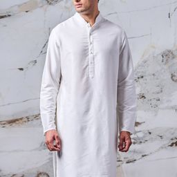 Tasva Men White Viscose Rayon Kurta-picture-54