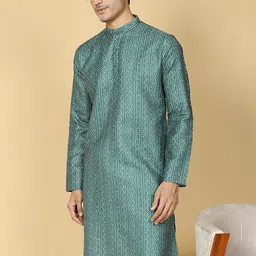 TABARD Ethnic Motifs Printed Mandarin Collar Cotton Kurta-image-40