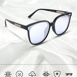 Yellow Chimes Unisex Oversized Sunglasses with Polarised and UV Protected Lens image 5