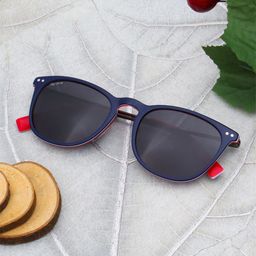 Ted Smith Unisex Wayfarer Sunglasses with Polarised Lens-MARVIN_C4-image-8