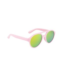 YK Kids Gold Lens & Pink Oval Sunglasses with UV Protected Lens-YK-J7591-24