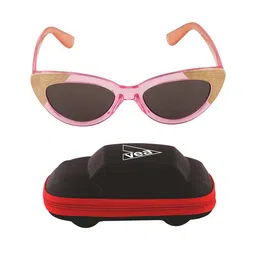 VEA Girls Black Lens & Brown Cateye Sunglasses with UV Protected Lens-image-42