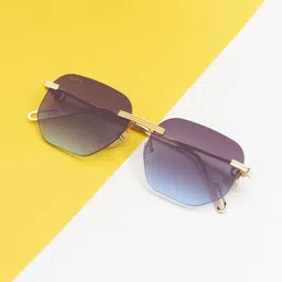 Ted Smith Unisex Aviator Sunglasses with UV Protected Lens-34