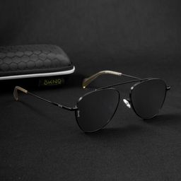 OKNO Unisex Aviator Sunglasses with Polarised and UV Protected Lens image 5