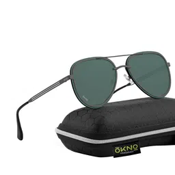OKNO Unisex Aviator Sunglasses with Polarised and UV Protected Lens image 5