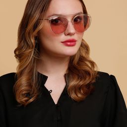 SUNNIES Women Butterfly Round Sunglasses with Polarised Lens-image-84
