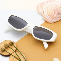 Ted Smith Women Black Lens & White Cateye Sunglasses UV Protected Lens CANDY2_C3-Black-picture-55