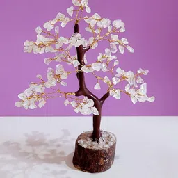 PujaNPujari White Seven Chakra Crystal Tree Showpiece-image-30
