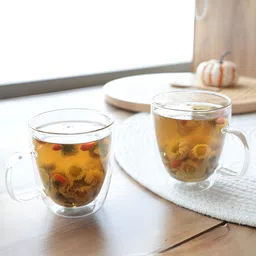 The Better Home Transparent 2 Pcs Glass Cups 400ml-42