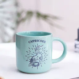 THEDECORKART Blue Printed Ceramic Glossy Mug - 300 ML-21