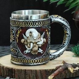 TIED RIBBONS Grey Solid Stainless Steel Matte Mug-31