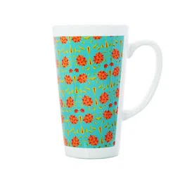 KOLOROBIA Green & Red Printed Ceramic Glossy Irish Mug 425 ml image 2