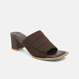 ALL TABS OPEN Adjust Fit Open Toe Block Heeled Mules image 2