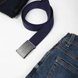 Louis Philippe Sport Textured Slider Buckle Belt-image-87
