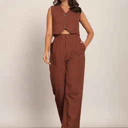 KAORI BY SHREYA AGARWAL Crop Top With Trousers Co-Ords-picture-23