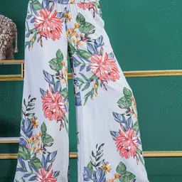 DEBONATELLA Floral Printed Flared Palazzos-picture-51