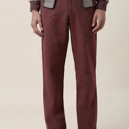 Fabindia Men Red Casual Regular Trousers-image-71