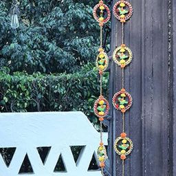 Kaameri Bazaar Green & Yellow 2 Pcs Latkan Parrot Hanging Garlands-23