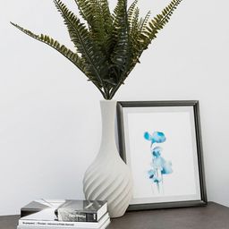 Kuber Industries Green 2 Pieces Orchid Fern Artificial Plants-12