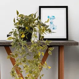 Kuber Industries Set of 2 Artificial Plants with Pot-53