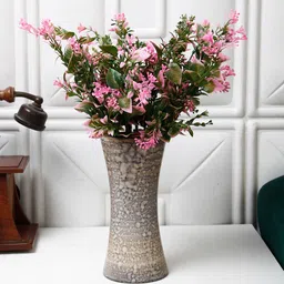 FOLIYAJ Pink & Green 2 Pieces Artificial Flowers-24