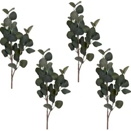 Kuber Industries Green 4 Pieces Artificial Fern Plants Without Vase image 2