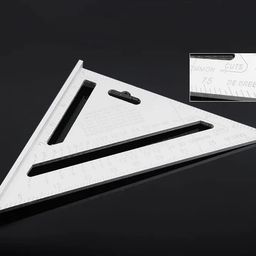 Zoffany Double Side Scale Triangle Measurement Hand Tool | Double Side Scale Aluminium Alloy Metric Inch Triangle Measurement Hand Tool Speed Square Square Layout Tool image 4
