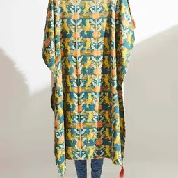 Chumbak Yellow & Yellow Ethnic Motifs Summer Cotton 150 GSM Single Bed Quilt-image-3
