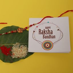 YouBella Men Rakhi and 1 Greeting Card for Brother combo-image-3