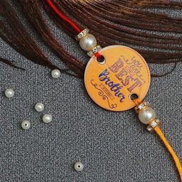 The Magic Wand Yellow & White Pearls Beaded Rakhi-image-68