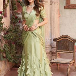 Lavanya The Label Silk Blend Ruffle Saree-image-41