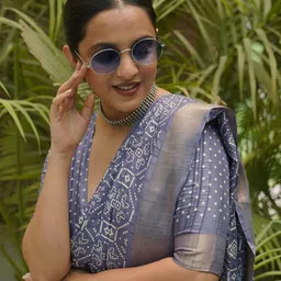 KALINI Floral printed  Zari  Saree-image-12