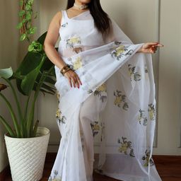 Anouk Floral Printed Saree-image-78