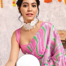 KALINI Abstract Printed Saree-16