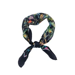 The Tie Hub Men Black & Pink Printed Scarf-image-44