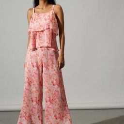RAISIN Tie & Dyed Tiered Top & Flared Trousers-13