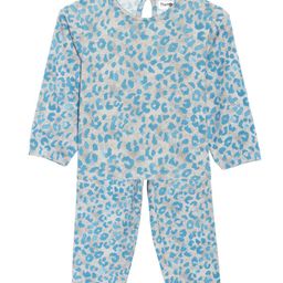 The Mom Store Girls Printed Pure Cotton T-shirt with Pyjamas-44